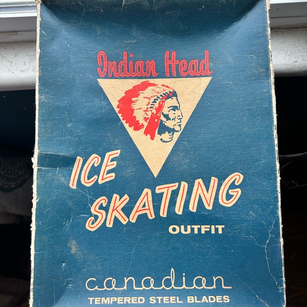 Vintage Indian Head Ice Skates